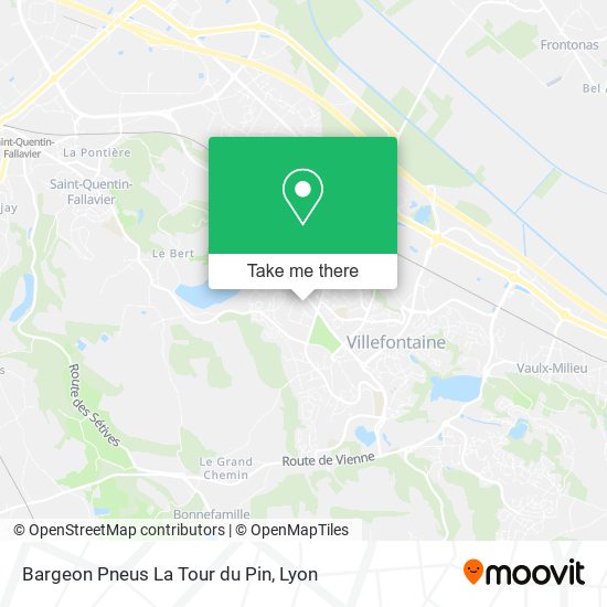 Bargeon Pneus La Tour du Pin map