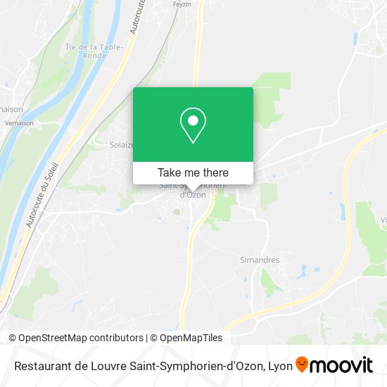 Restaurant de Louvre Saint-Symphorien-d'Ozon map