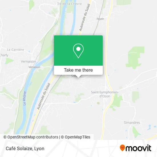 Café Solaize map