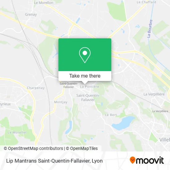 Lip Mantrans Saint-Quentin-Fallavier map