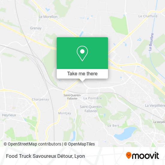 Food Truck Savoureux Détour map