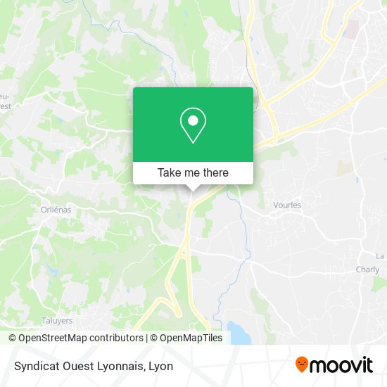 Syndicat Ouest Lyonnais map