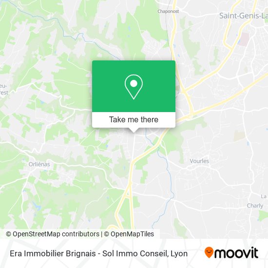 Era Immobilier Brignais - Sol Immo Conseil map