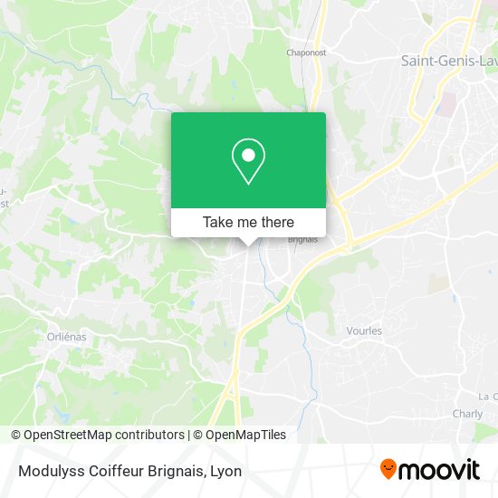 Modulyss Coiffeur Brignais map