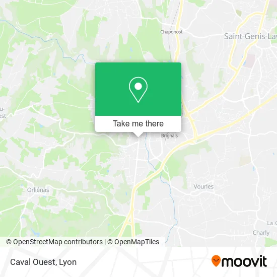 Caval Ouest map