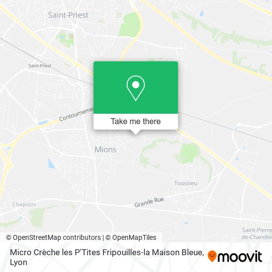Micro Crèche les P'Tites Fripouilles-la Maison Bleue map
