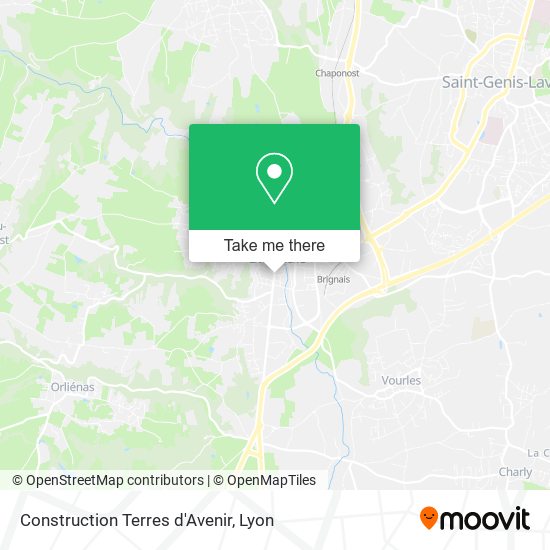 Construction Terres d'Avenir map