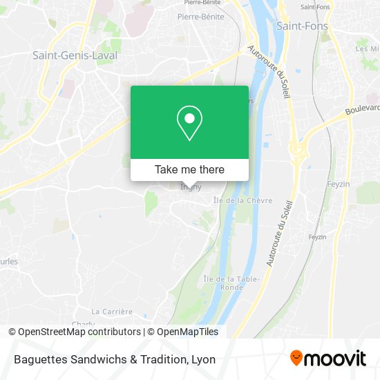Baguettes Sandwichs & Tradition map