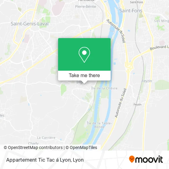 Appartement Tic Tac á Lyon map