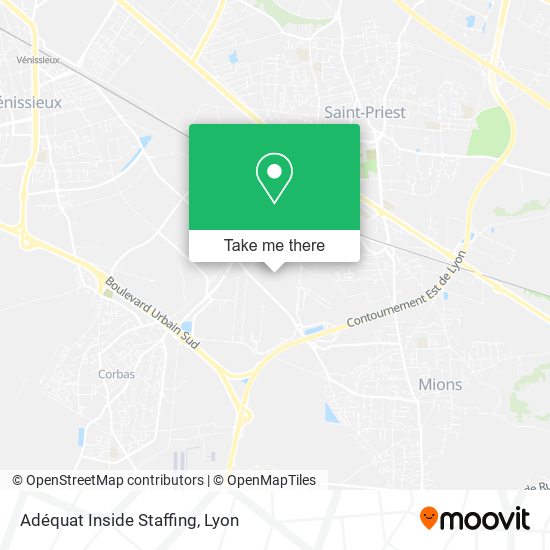 Adéquat Inside Staffing map