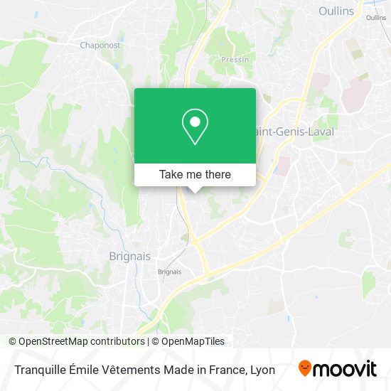 Tranquille Émile Vêtements Made in France map