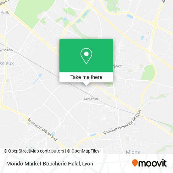 Mondo Market Boucherie Halal map