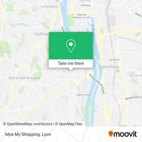 Mya My Shopping map