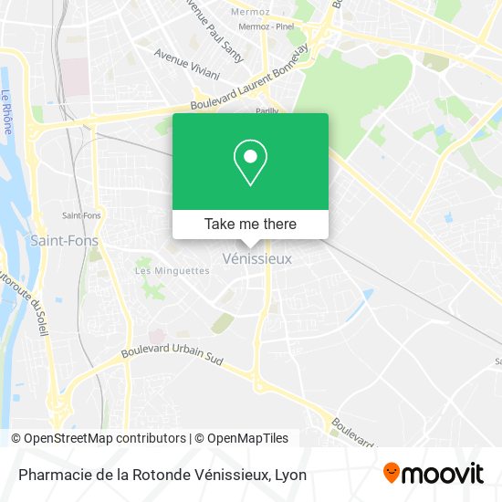 Pharmacie de la Rotonde Vénissieux map