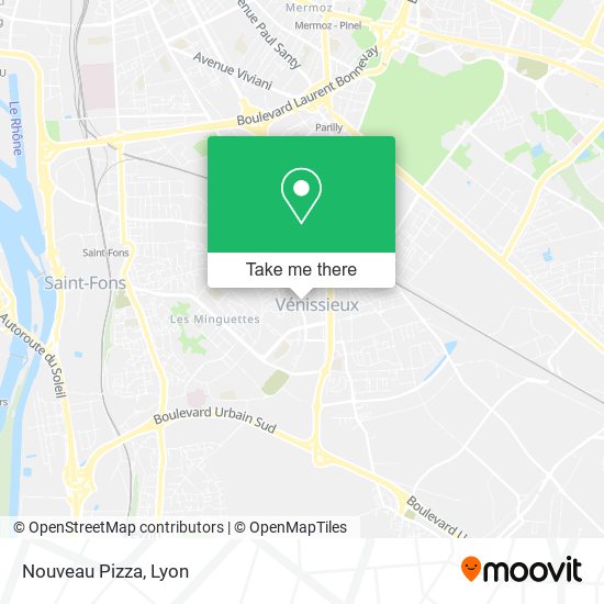 Nouveau Pizza map