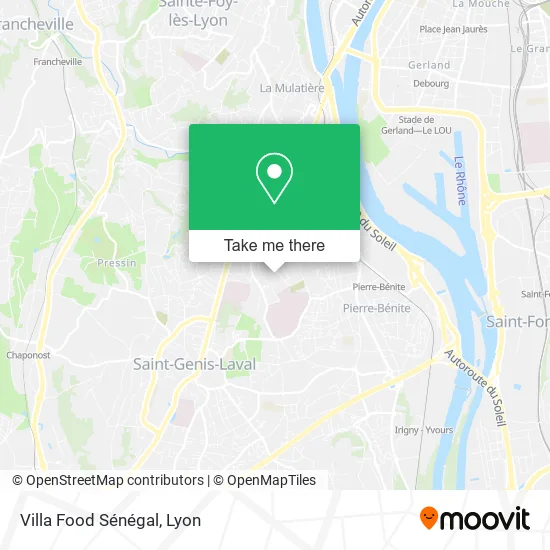 Villa Food Sénégal map