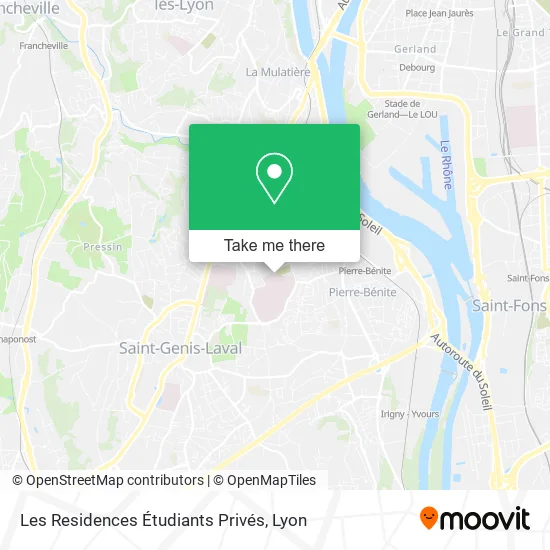 Les Residences Étudiants Privés map