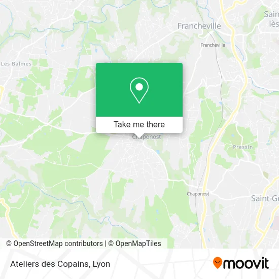 Ateliers des Copains map