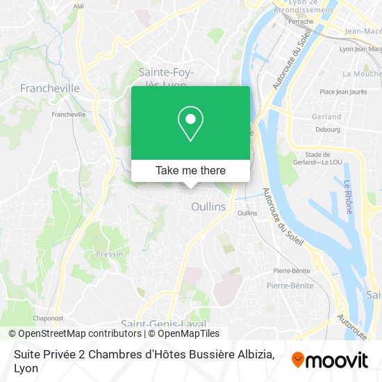 Suite Privée 2 Chambres d'Hôtes Bussière Albizia map