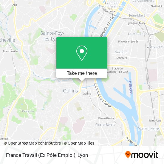 France Travail (Ex Pôle Emploi) map