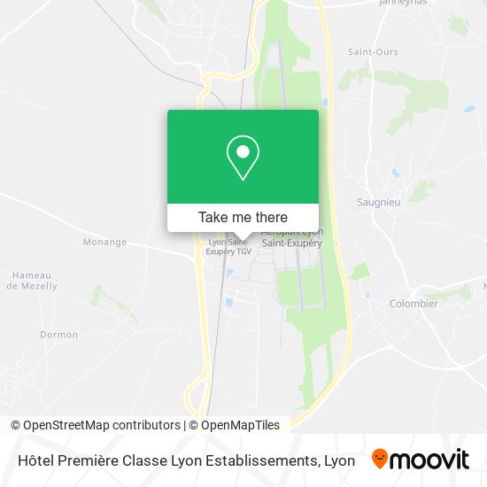 Hôtel Première Classe Lyon Establissements map