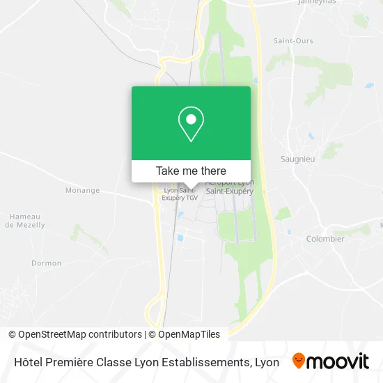 Hôtel Première Classe Lyon Establissements map