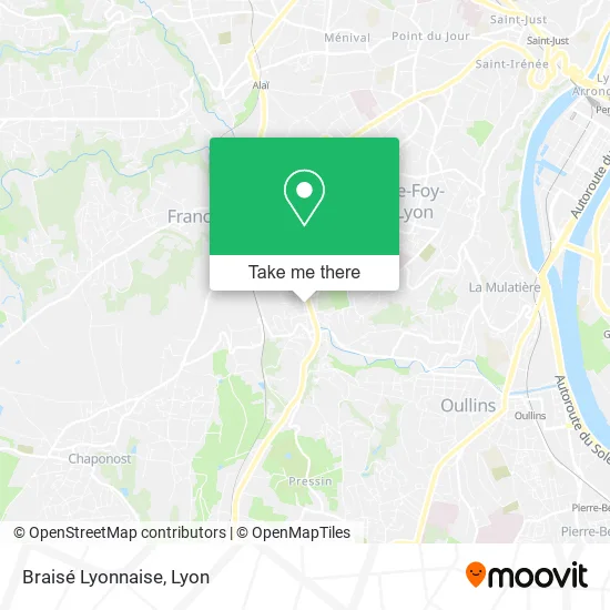 Braisé Lyonnaise map