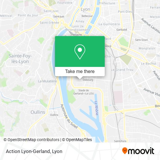 Action Lyon-Gerland map