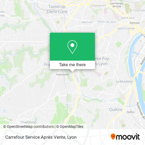 Carrefour Service Après Vente map