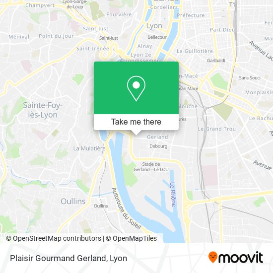 Plaisir Gourmand Gerland map