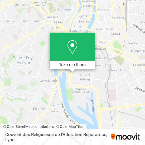 Couvent des Religieuses de l'Adoration Réparatrice map