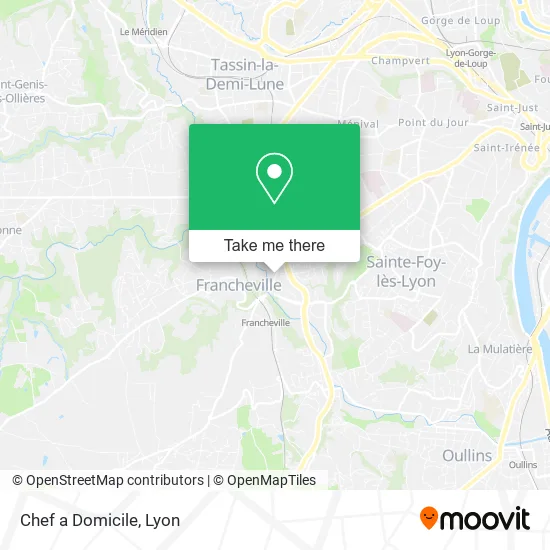 Chef a Domicile map