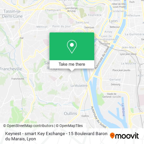 Keynest - smart Key Exchange - 15 Boulevard Baron du Marais map