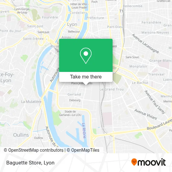 Baguette Store map