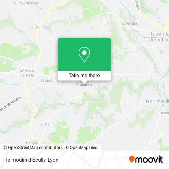 le moulin d'Ecully map