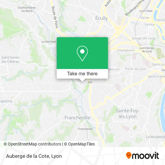 Auberge de la Cote map