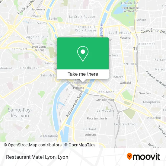 Restaurant Vatel Lyon map