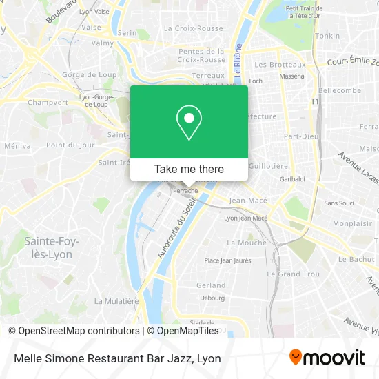 Melle Simone Restaurant Bar Jazz map