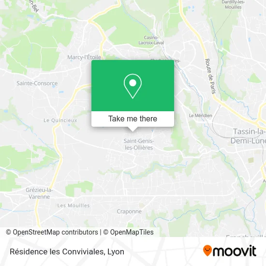 Résidence les Conviviales map