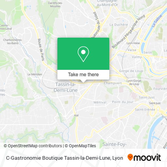 C-Gastronomie Boutique Tassin-la-Demi-Lune map
