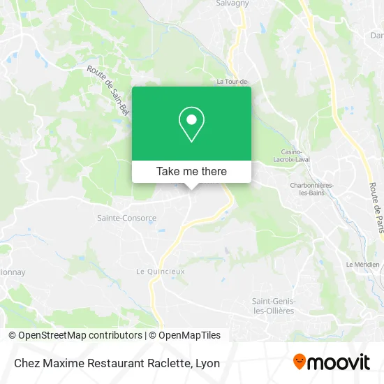 Chez Maxime Restaurant Raclette map