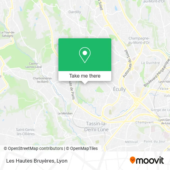 Les Hautes Bruyères map