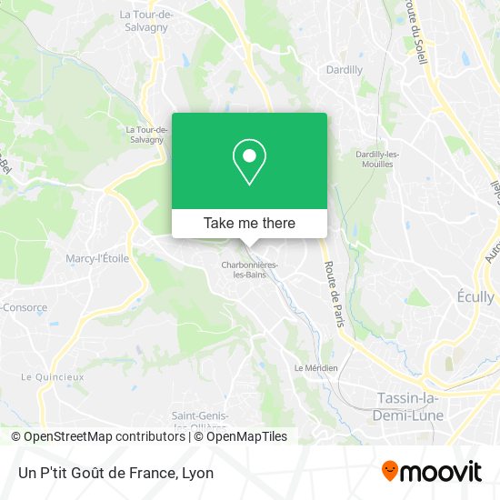 Un P'tit Goût de France map
