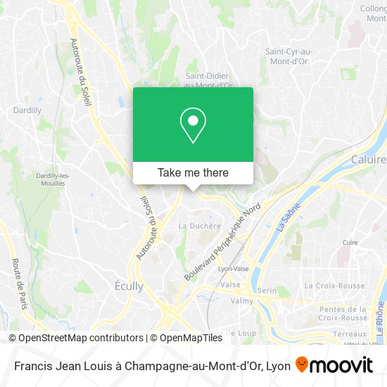 Francis Jean Louis à Champagne-au-Mont-d'Or map