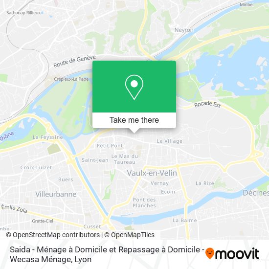 Saida - Ménage à Domicile et Repassage à Domicile - Wecasa Ménage map