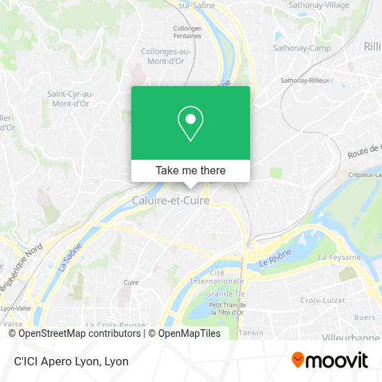 C'ICI Apero Lyon map
