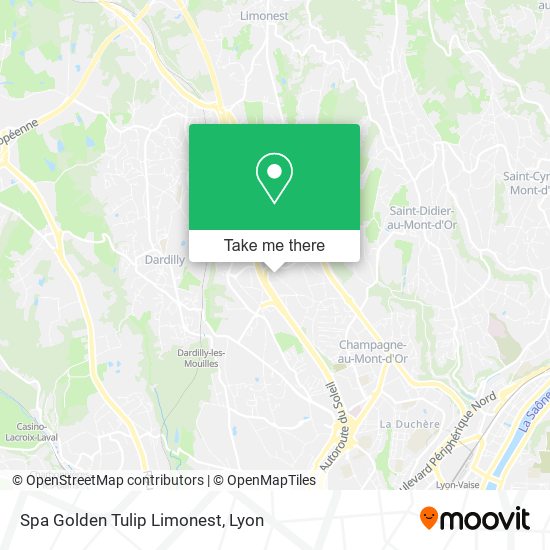 Spa Golden Tulip Limonest map