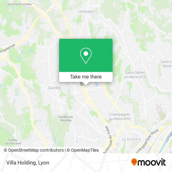 Villa Holding map