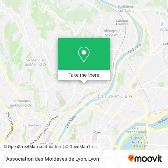 Mapa Association des Moldaves de Lyon