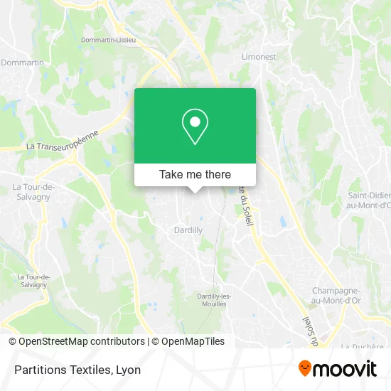 Partitions Textiles map